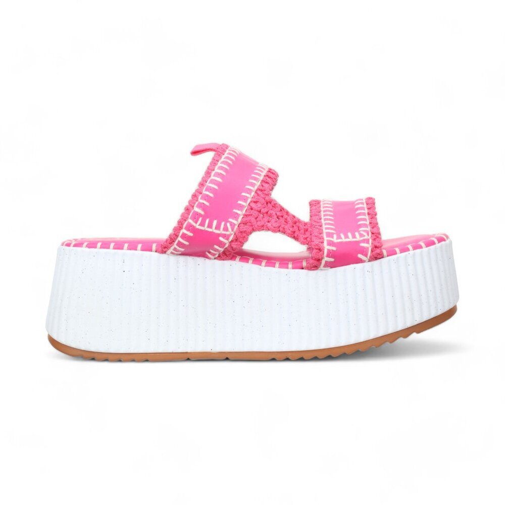 Gillie Slide Sandal in Pink
